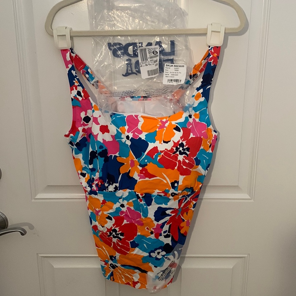 Lands End swim suit top